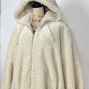 Faux Fur Bomber Hooded Coat